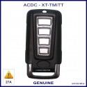 ACDC chrome and black 4 button garage door remote control blue LED