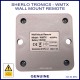 Please ignore this sticker - the wall mount transmitter is 433.9 MHz