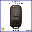 B08-3-BSC VW UDS style 3 button flip key with writable remote circuit board