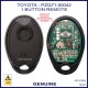 Image shows the front of the circuit board in this Toyota  remtoe which has PB4005 printed at the top of the PCB