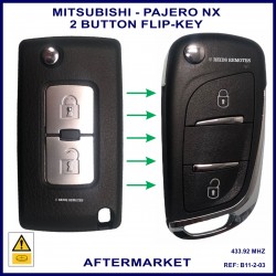 Mitsubishi Pajero NX  2014 onward aftermarket 6370B882 2 button remote flip key
