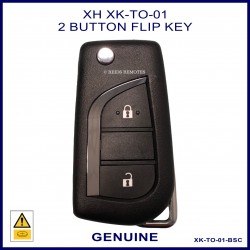 X-Horse 2 button Toyota style writable remote flip key XKTO01EN