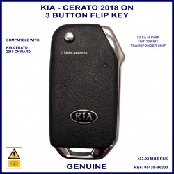 Kia Cerato 2018-2019 genuine 3 button flip key 95430-M6300