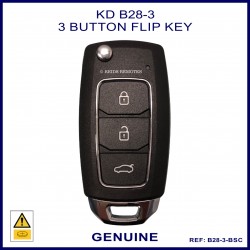 B28-3 Hyundai stlye 3 button writable aftermarket flip key