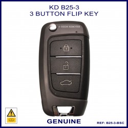 B25-3 Hyundai style 3 button writable remote flip key