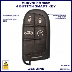 Chrysler 300C 2019 onward 4 button OEM proximity remote