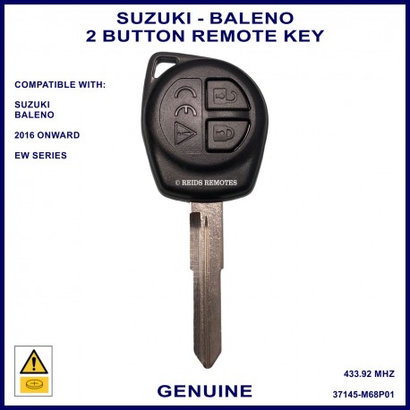 Suzuki Baleno EW 2016 onward 2 button 37145-M68P01 remote key