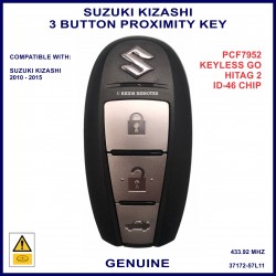 Suzuki Kizashi 3 button ID46 PCF7952 proximity remote key 37172-57L11