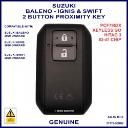 Suzuki Baleno & Swift 2020 models 2 button smart proximity key