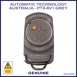 ATA PTX -6V1 grey garage remote with 4 grey buttons