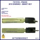 Image shows the type of emergency key blade used with this remote - key blade is sold separately